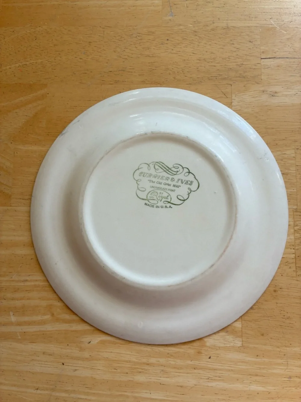 Currier & Ives The Old Grist Mill Dinner Plate